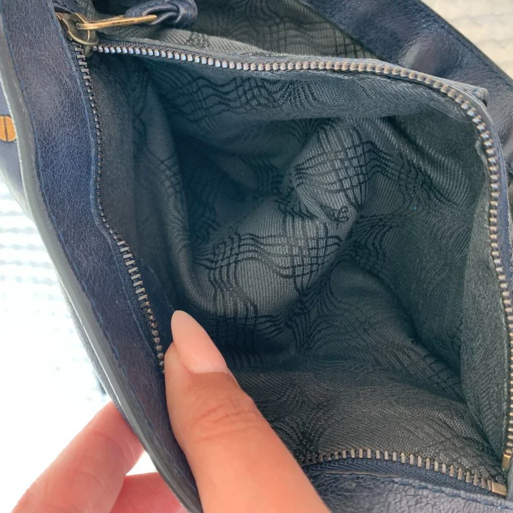 Proenza Schouler Ps1 Navy Leather Cross Body Bag - Picture 16 of 16